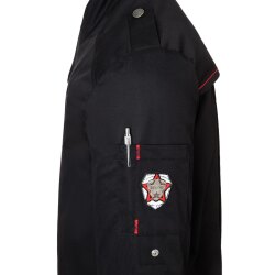KARLOWSKY Herren Kochjacke ROCK-CHEF® Regular Baumwolle Schwarz