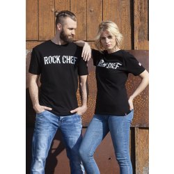 Karlowsky T-Shirt ROCK CHEF®-STAGE2 unisex Kurzarm Rundhals Baumwolle pflegeleicht Schwarz