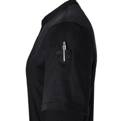 KARLOWSKY Damen Arbeitsshirt PERFORMANCE Kurzarm Twill Schwarz