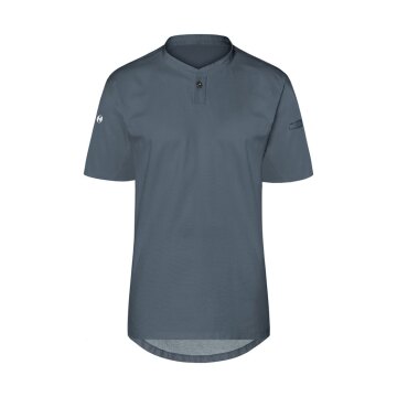 KARLOWSKY Damen Arbeitsshirt PERFORMANCE Kurzarm Twill Anthrazit