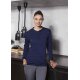 KARLOWSKY Damen Arbeitsshirt PERFORMANCE Langarm Slim Marine
