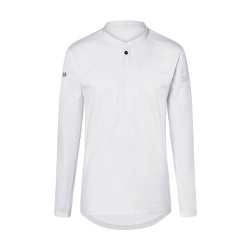 KARLOWSKY Damen Arbeitsshirt PERFORMANCE Langarm Slim Twill Weiß