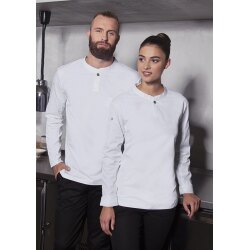 KARLOWSKY Damen Arbeitsshirt PERFORMANCE Langarm Slim Twill Weiß