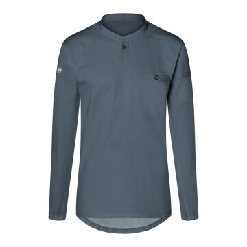 KARLOWSKY Herren Arbeitsshirt PERFORMANCE Langarm Slim Anthrazit