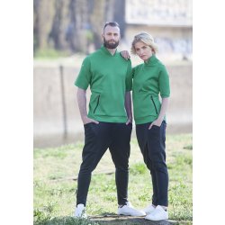 Karlowsky T-Shirt GREEN-GENERATION unisex Kurzarm Stehkragen Regular Fit Polyester/Elasthanmix nachhaltig pflegeleicht Jadegrün