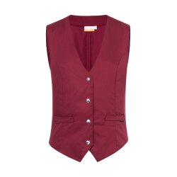 KARLOWSKY Damen Serviceweste LENA V-Neck Modern-Fit Bordeaux