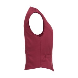KARLOWSKY Damen Serviceweste LENA V-Neck Modern-Fit Bordeaux