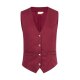 KARLOWSKY Damen Serviceweste LENA V-Neck Modern-Fit Bordeaux