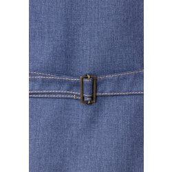 Karlowsky Damenweste JEANS-STYLE V-Ausschnitt Druckknöpfe Taschen Modern Fit Polyester/Baumwollmix OEKO-TEX® vintage blue