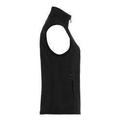 KARLOWSKY Damen Softshellweste CLASSIC Zipper Modern-Fit Schwarz