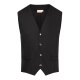 KARLOWSKY Herren Serviceweste KAI V-Neck Modern-Fit Schwarz
