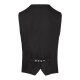 KARLOWSKY Herren Serviceweste KAI V-Neck Modern-Fit Schwarz