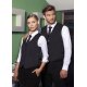 KARLOWSKY Herren Serviceweste KAI V-Neck Modern-Fit Schwarz