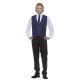 KARLOWSKY Herren Serviceweste KAI V-Neck Modern-Fit Marine