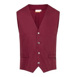 KARLOWSKY Herren Serviceweste KAI V-Neck Modern-Fit Bordeaux