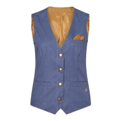 KARLOWSKY Herren Weste JEANS-STYLE V-Neck vintage-blue