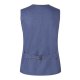 Karlowsky Herrenweste JEANS-STYLE V-Ausschnitt Druckknöpfe Taschen Modern Fit Polyester/Baumwollmix vintage blue