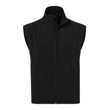 KARLOWSKY Herren Softshellweste CLASSIC Zipper Schwarz