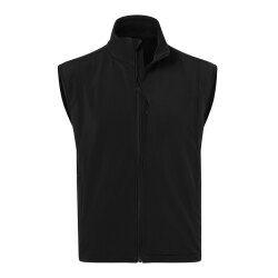 KARLOWSKY Herren Softshellweste CLASSIC Zipper Schwarz