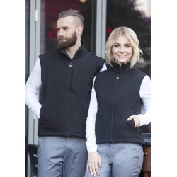 KARLOWSKY Herren Softshellweste CLASSIC Zipper Schwarz
