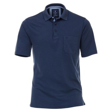 REDMOND Casual Herren Polo-Shirt Kurzarm Regular-Fit Jersey Marine