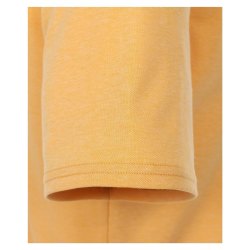 REDMOND Casual Herren Polo-Shirt Kurzarm Polokragen Knopfleiste Regular Fit Baumwollmix Jersey Pflegeleicht Atmungsaktiv Bügelfrei uni Gelb