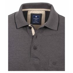 REDMOND Casual Herren Polo-Shirt Kurzarm Regular-Fit Jersey Anthrazit