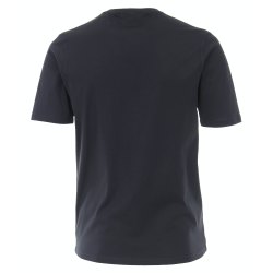 REDMOND Herren T-Shirt Kurzarm Rundhals Regular Fit 100% Baumwolle Jersey uni Marine