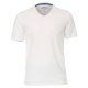 REDMOND Casual Herren T-Shirt V-Ausschnitt Regular-Fit Jersey Weiß