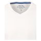 REDMOND Casual Herren T-Shirt V-Ausschnitt Regular-Fit Jersey Weiß