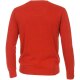 REDMOND Casual Herren Pullover Langarm V-Neck Comfort Rot