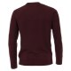 REDMOND Casual Herren Pullover Langarm V-Neck Comfort Bordeaux