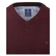 REDMOND Casual Herren Pullover Langarm V-Neck Comfort Bordeaux