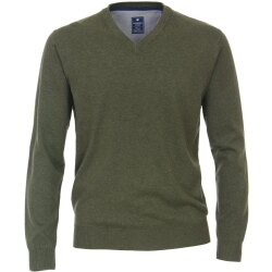 REDMOND Casual Herren Pullover Langarm V-Neck Comfort...