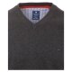 REDMOND Casual Herren Pullover Langarm V-Neck Comfort Anthrazit