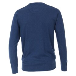 REDMOND Casual Herren Pullover Langarm Rundhals Dunkelblau