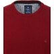 REDMOND Casual Herren Pullover Langarm Rundhals Dunkelrot
