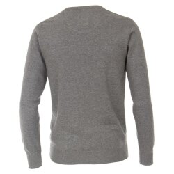 REDMOND Casual Herren Pullover Langarm Rundhals Comfort Grau