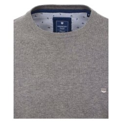 REDMOND Casual Herren Pullover Langarm Rundhals Comfort Grau