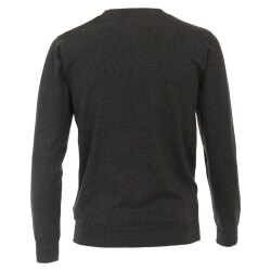 REDMOND Casual Herren Pullover Langarm Rundhals Anthrazit