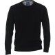 REDMOND Casual Herren Pullover Langarm Rundhals Comfort Schwarz