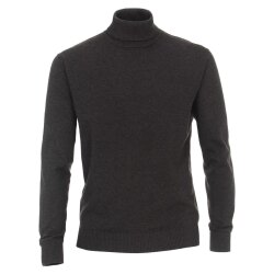 REDMOND Casual Herren Pullover Langarm Rollkragen Anthrazit