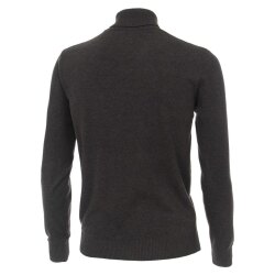 REDMOND Casual Herren Pullover Langarm Rollkragen Anthrazit