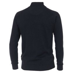 REDMOND Casual Herren Strickjacke Stehkragen Zipper...