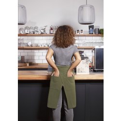 Karlowsky Vorbinder GREEN-GENERATION 110 x 65 cm unisex Taschen Polyester/Baumwollmix nachhaltig waschecht pflegeleicht Moosgrün