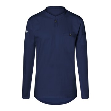 KARLOWSKY Herren Arbeitsshirt PERFORMANCE Langarm Slim Marine 2XL