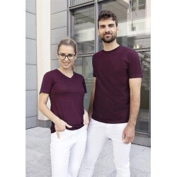 KARLOWSKY Herren T-Shirt CASUAL-FLAIR Rundhals Regular Aubergine 4XL