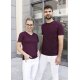 KARLOWSKY Herren T-Shirt CASUAL-FLAIR Rundhals Regular Aubergine XL
