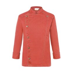 KARLOWSKY Herren Kochjacke JEANSSTYLE Druckknöpfe...