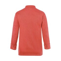 KARLOWSKY Herren Kochjacke JEANSSTYLE Druckknöpfe Modern-Fit Rot 64